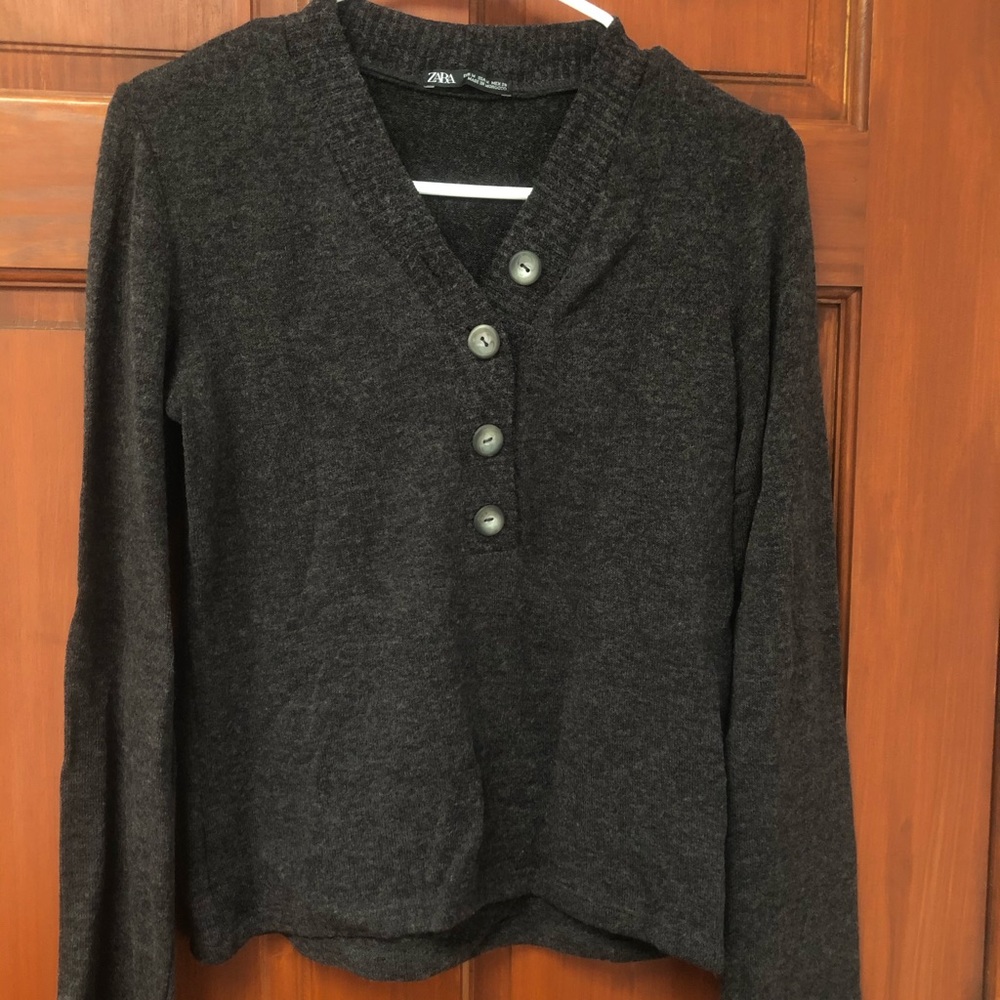 Zara wool blend shirt with buttons